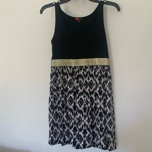 Aztec gold band dress